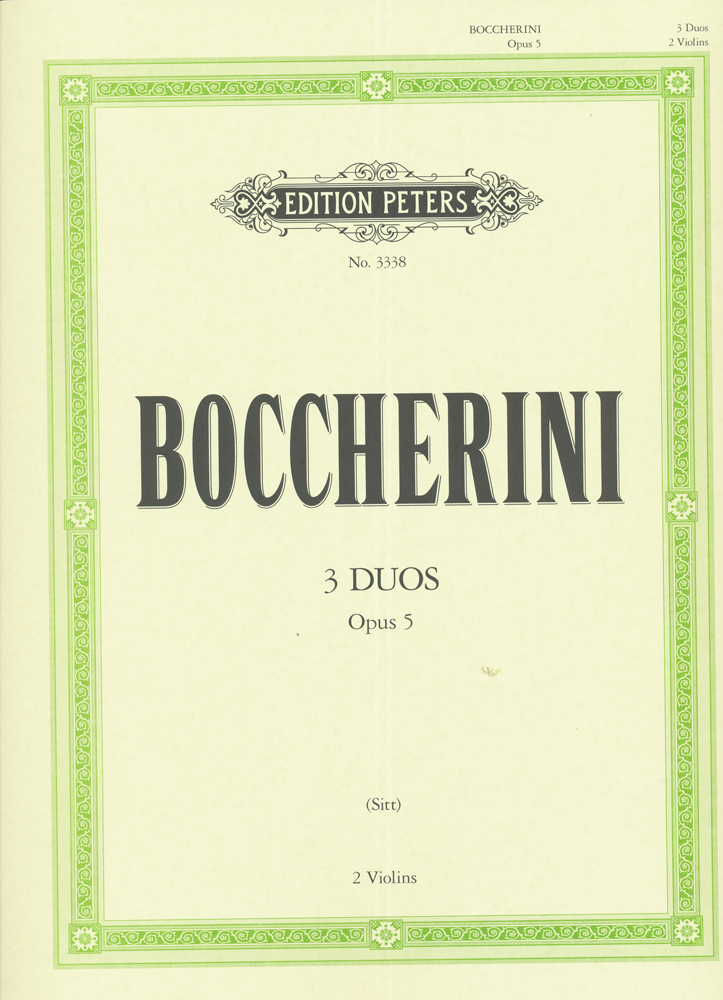 Boccherini, 3 Duos, Opus 5, 2 Violinen