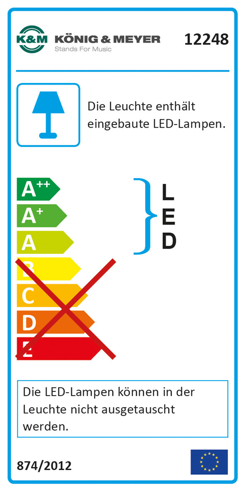 K&M Notenpultleuchte »Concert Light«