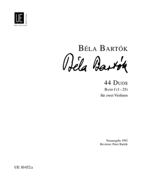 Béla Bartók 44 Duos für 2 Violinen Band 1