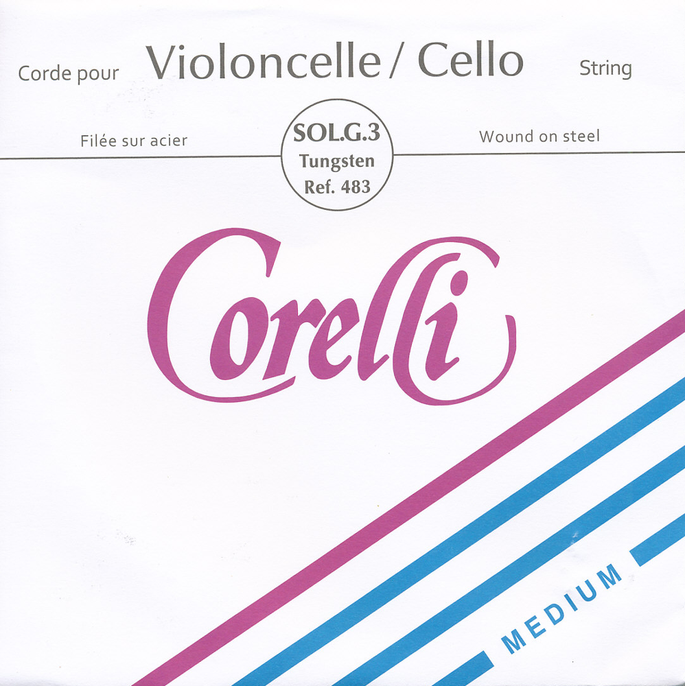 CORELLI Stahl Cellosaite G Silber/Wolfram, medium