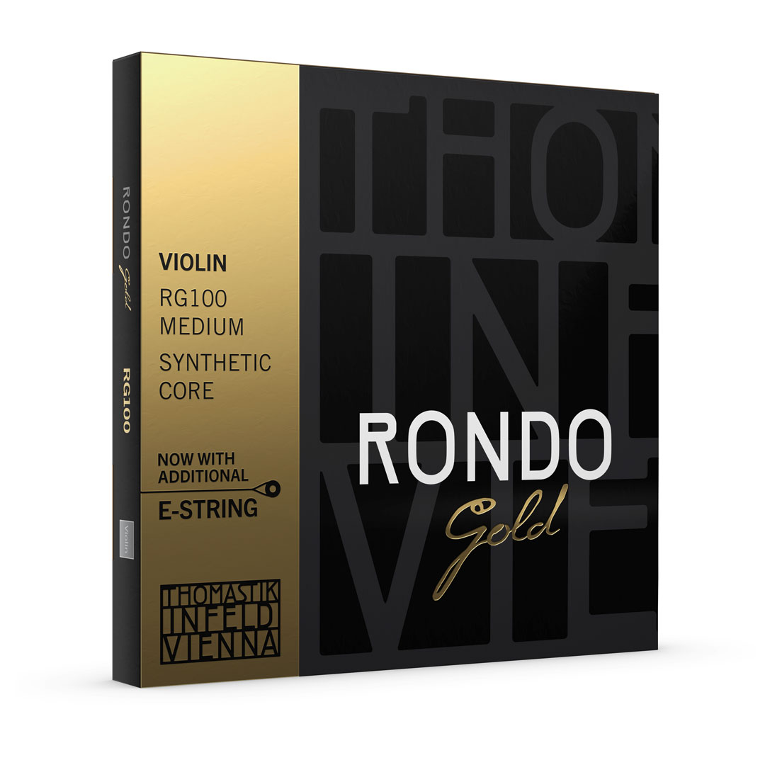 THOMASTIK Rondo Gold Violinsaiten SATZ zwei E-Saiten