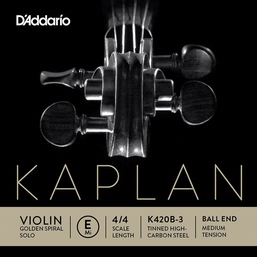 D'ADDARIO Kaplan Golden-Spiral Solo Violinsaite E mit Kugel