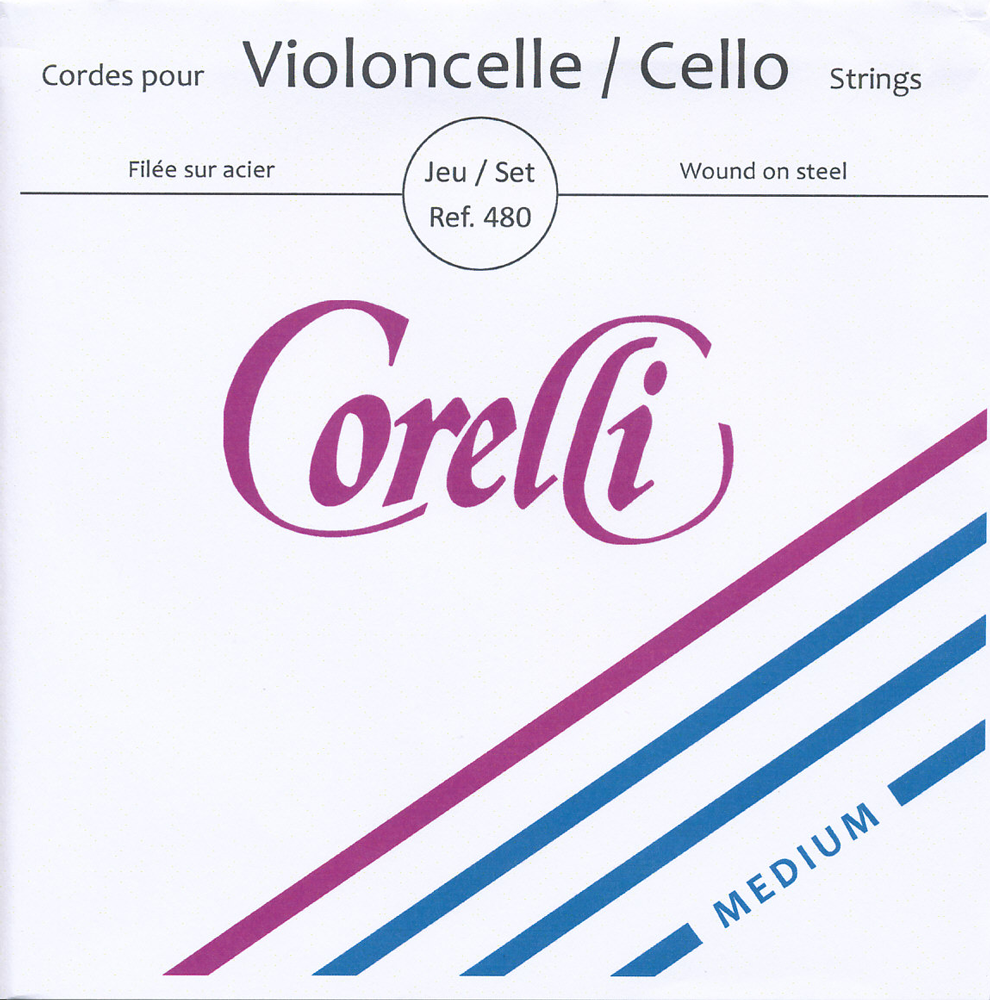 CORELLI Stahl Cellosaiten SATZ, medium