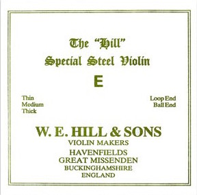 THE ORIGINAL HILL Violinsaite E mit Schlinge