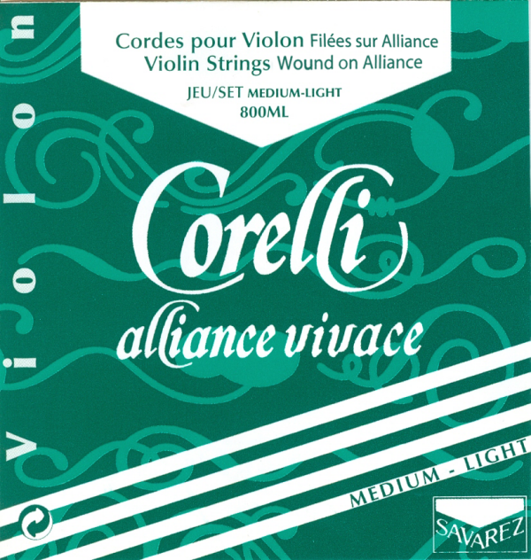 CORELLI Alliance vivace Violinsaiten SATZ mit E-Schlinge med. light