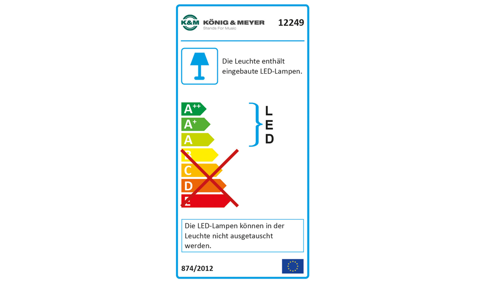 K&M Notenpultleuchte »Orchestra Light Eos«