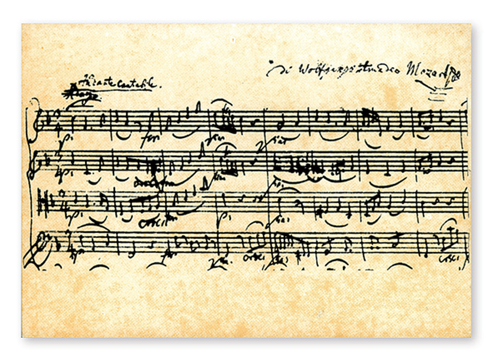 POSTKARTE Mozart