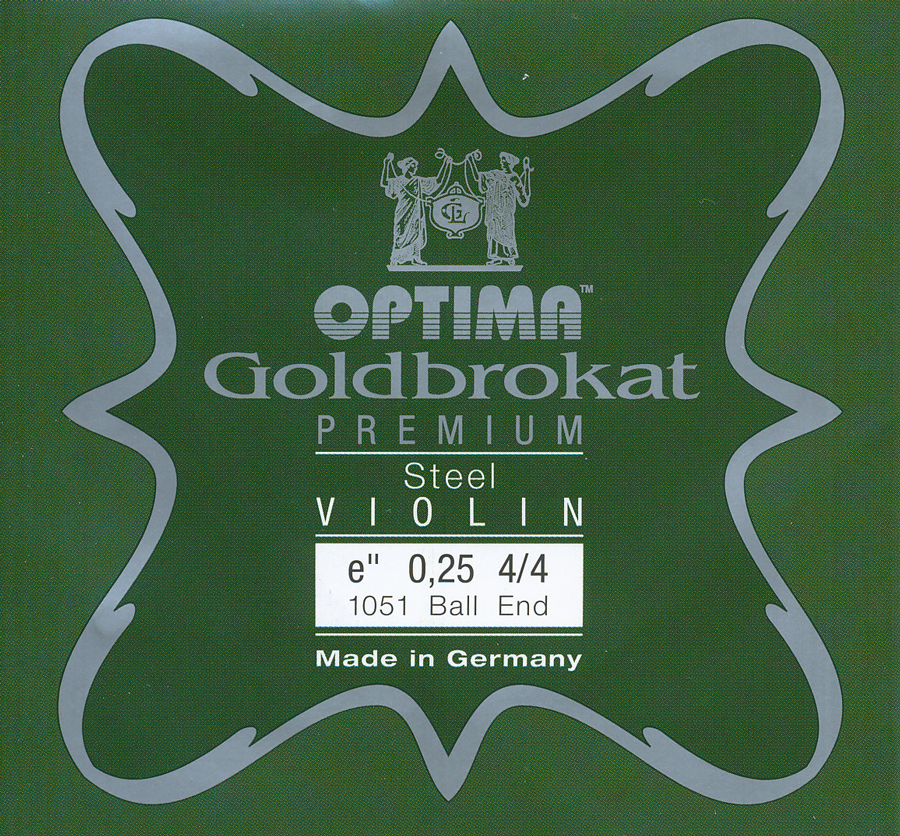 OPTIMA Goldbrokat Premium Violinsaite E mit Kugel