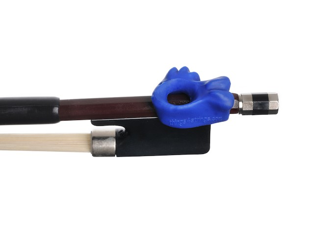 Buddies Griffhilfe Fisch für Geigen- und Violabogen, Farbe blau 